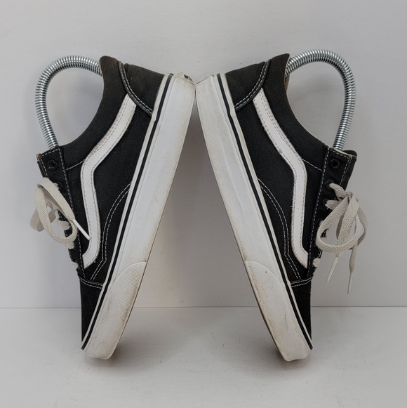 Vans | Old Skool distressed black white canvas low sneakers | WMS 6 - Picture 8 of 11